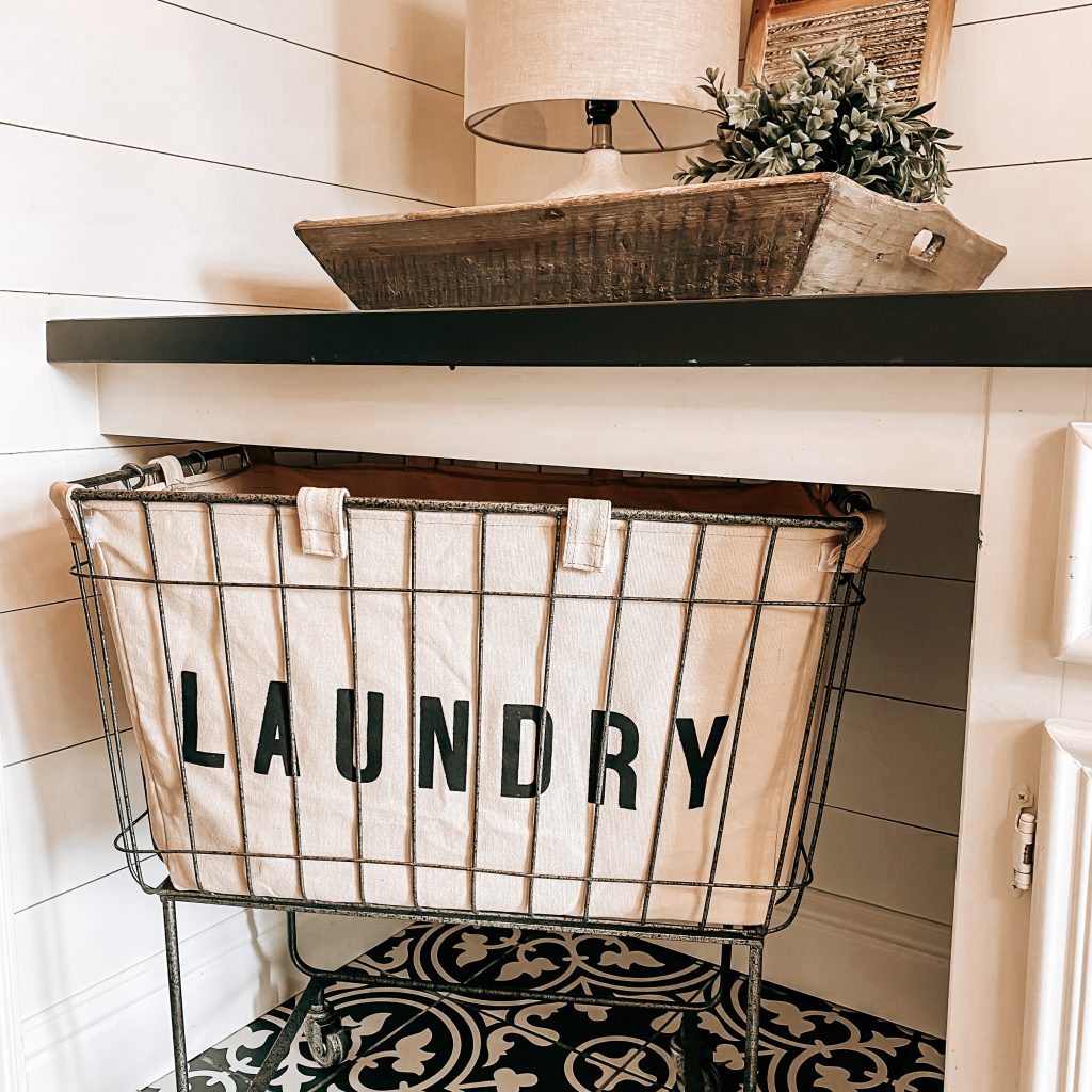 Laundry Cart | The Yellow Rose Farmhouse | www.theyellowrosefarmhouse.com