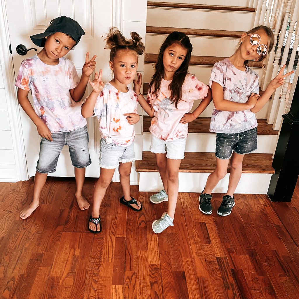Tie Dye Shirts for Kids | The Yellow Rose Farmhouse | www.theyellowrosefarmhouse.com